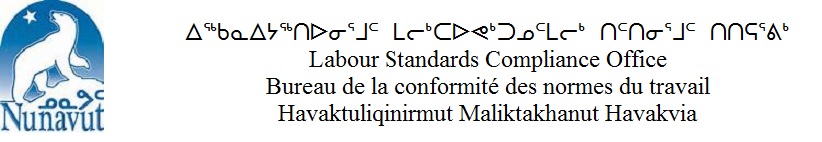 Nunavut Labour Standards Compliance Office